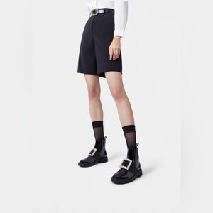 Roger Vivier Viv' Rangers Chelsea Black Patent Leather Ankle Boots EU 6 / US 6